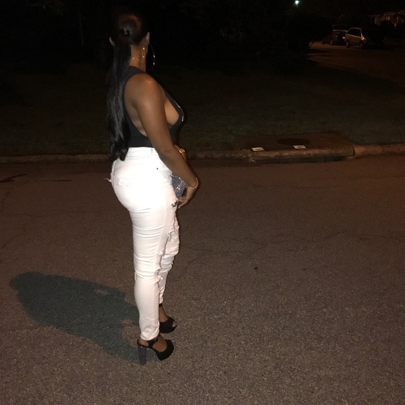 Black sandals with glitter heel - Picture 4 of 4